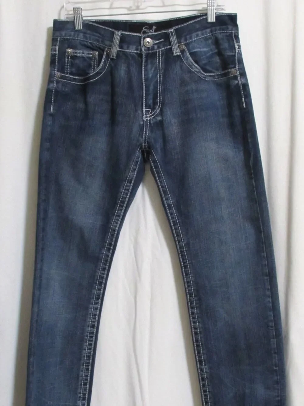 New Mens EARL JEANS Embellished Distressed Jeans Pants 32 X 32 ORIG $88